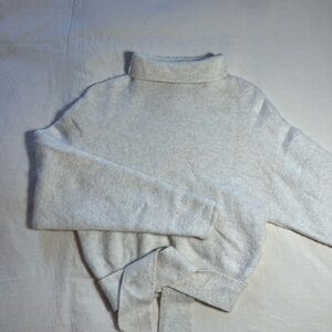 Aritzia Wilfred Soft Cream Turtleneck Sweater